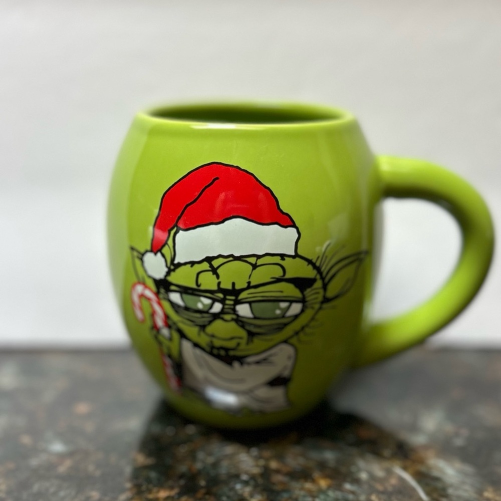 LARGE STAR WARS YODA "A MERRY CHRISTMAS MAY YOU HAVE" MUG